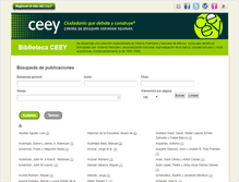 Tablet Screenshot of biblioteca.ceey.org.mx